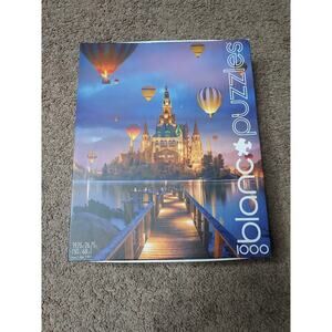 Blanc puzzles/Buffalo Games High Quality 1000 Piece Jigsaw magnetic box Castle